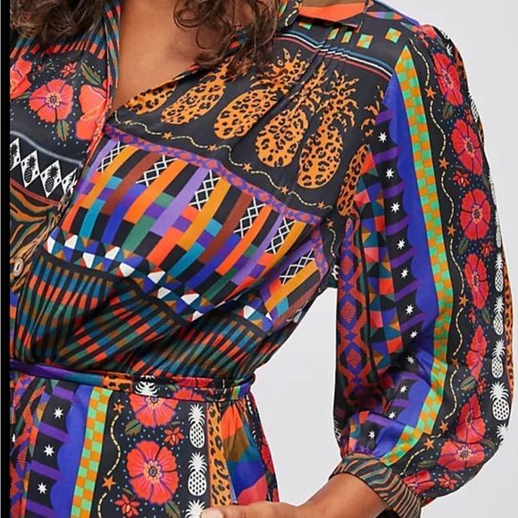 Anthropologie Farm Rio Ciela Midi Shirtdress XS 
New with out tags - Picture 11 of 12